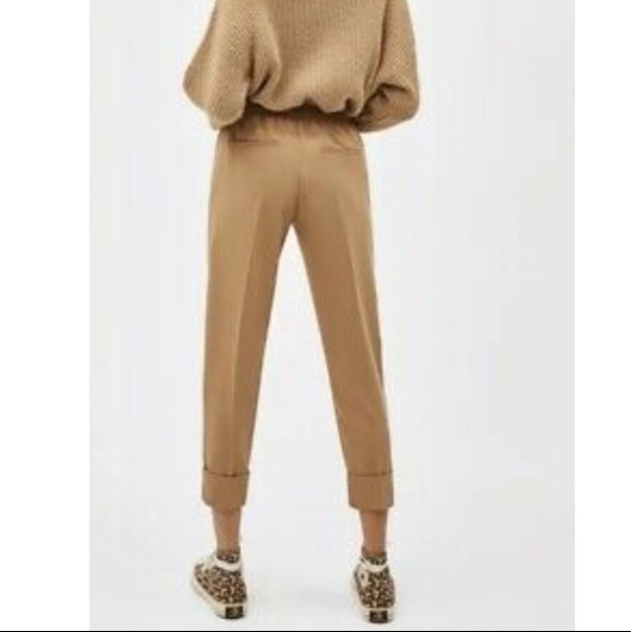 Ankle Length Khaki Pants with side black stripe - Picture 2 of 5